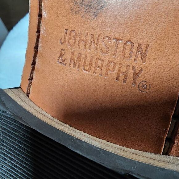 Johnston And Murphy Men's Brown Leather Tassel Loafer Dress Shoes Size 1… - Picture 8 of 10